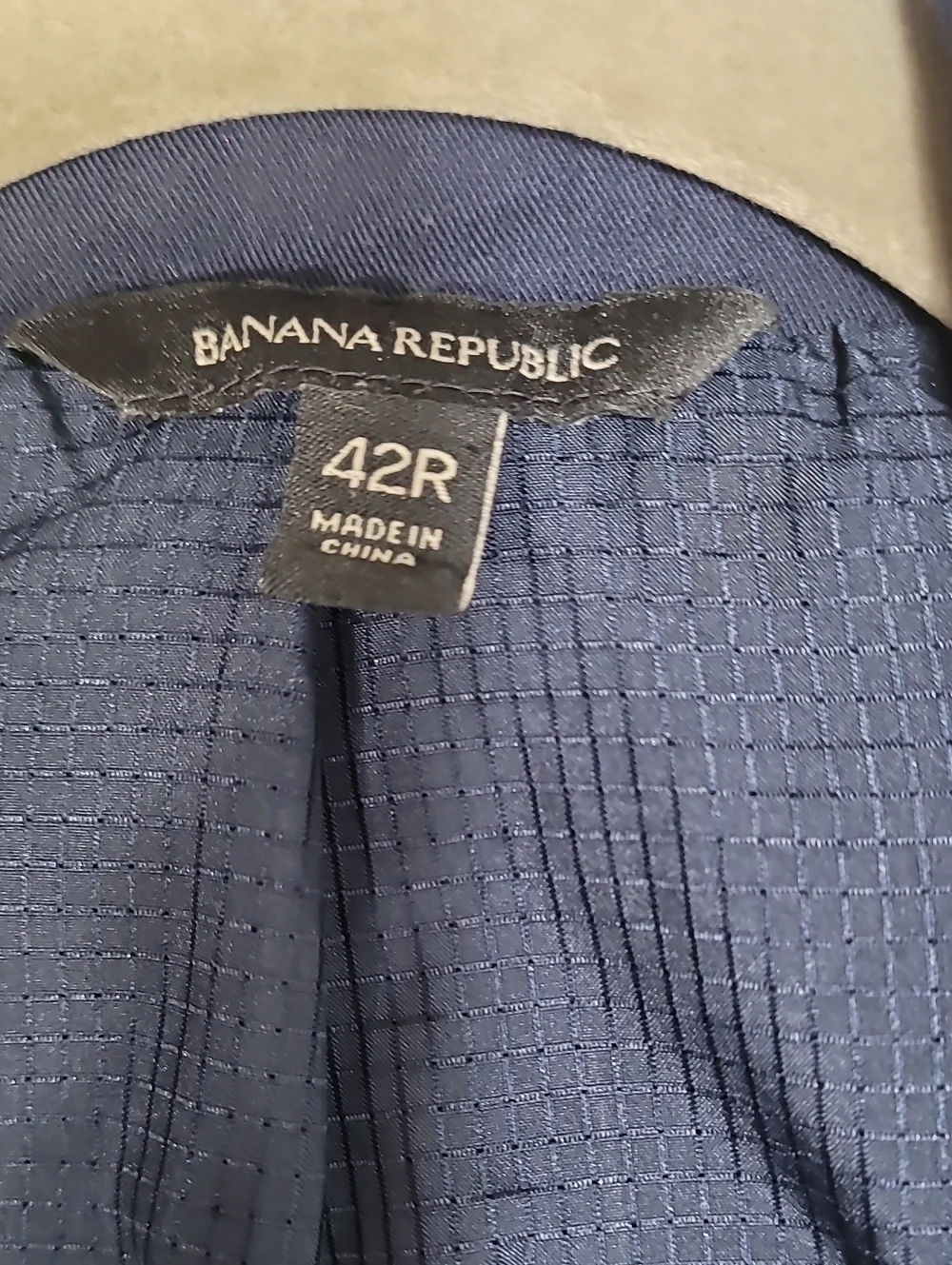 Banana Republic Mens Solotex Performance Blazer Size 42R Navy